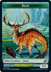Beast // Human Soldier (005) Double-Sided Token [Ikoria: Lair of Behemoths Tokens] | Yard's Games Ltd