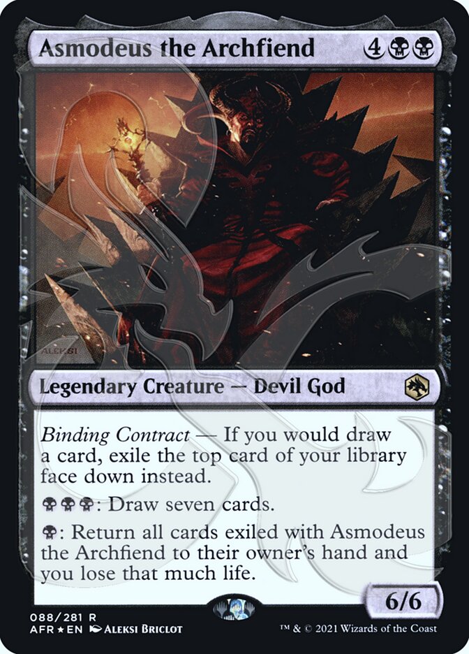 Asmodeus the Archfiend (Ampersand Promo) [Dungeons & Dragons: Adventures in the Forgotten Realms Promos] | Yard's Games Ltd
