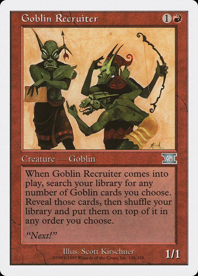 Goblin Recruiter [Classic Sixth Edition] | Yard's Games Ltd