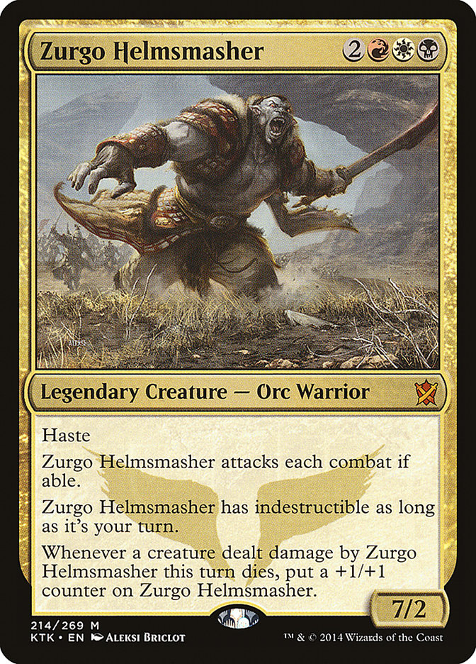Zurgo Helmsmasher [Khans of Tarkir] | Yard's Games Ltd