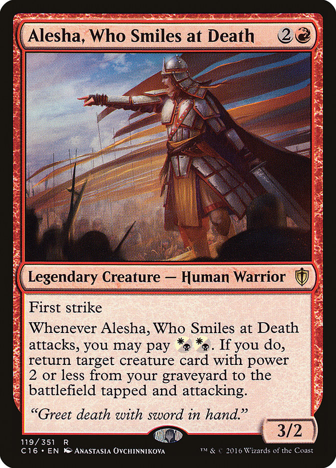 Alesha, Who Smiles at Death [Commander 2016] | Yard's Games Ltd