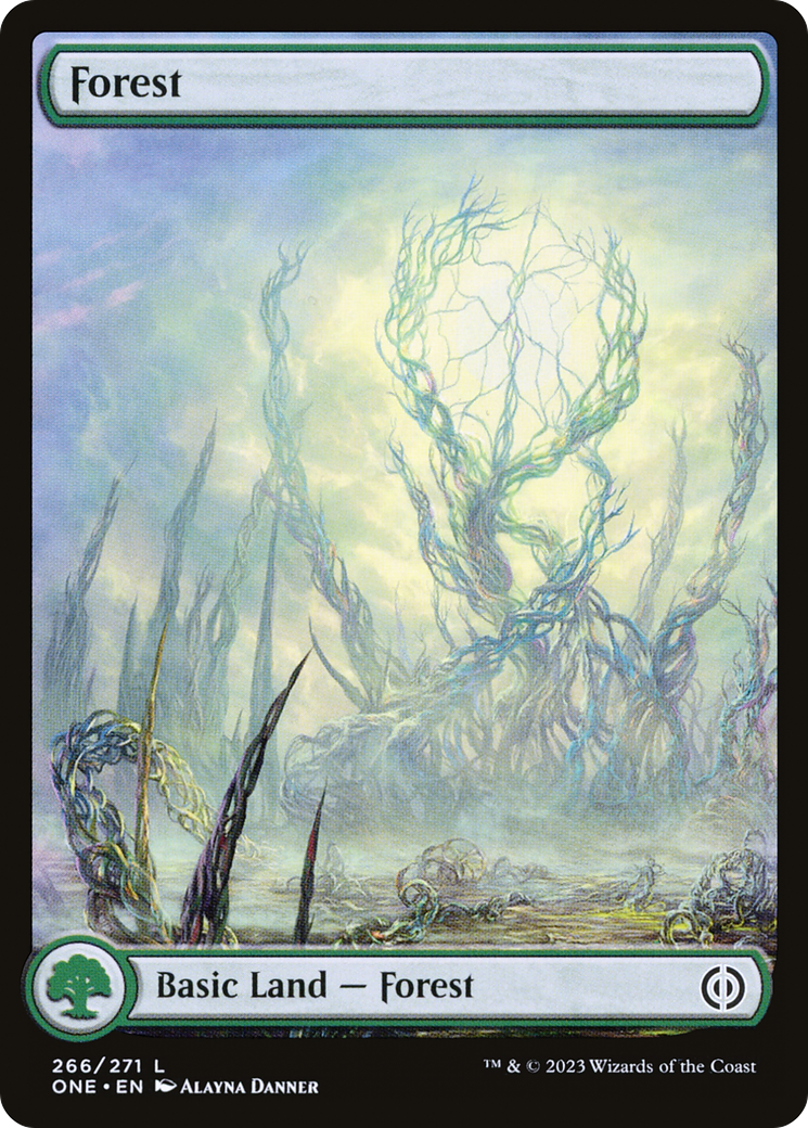 Forest (266) (Full-Art) [Phyrexia: All Will Be One] | Yard's Games Ltd