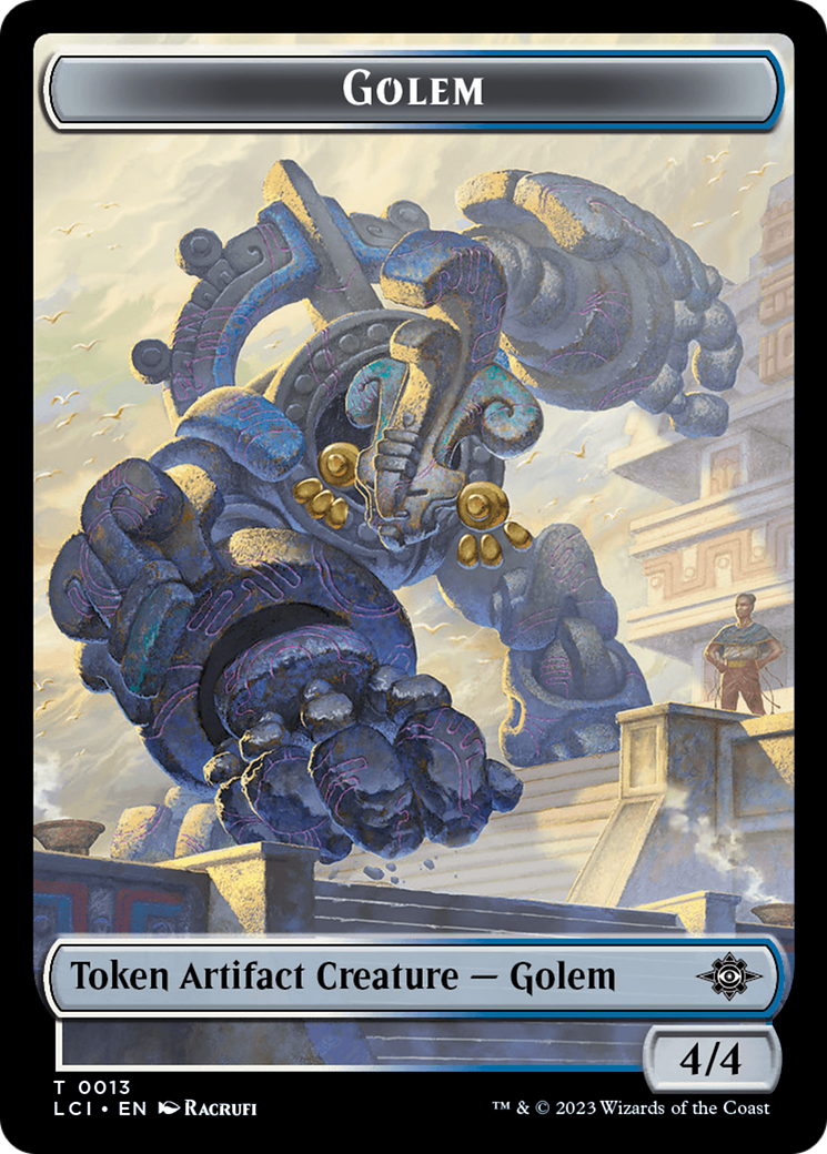 Gnome // Golem Double-Sided Token [The Lost Caverns of Ixalan Tokens] | Yard's Games Ltd