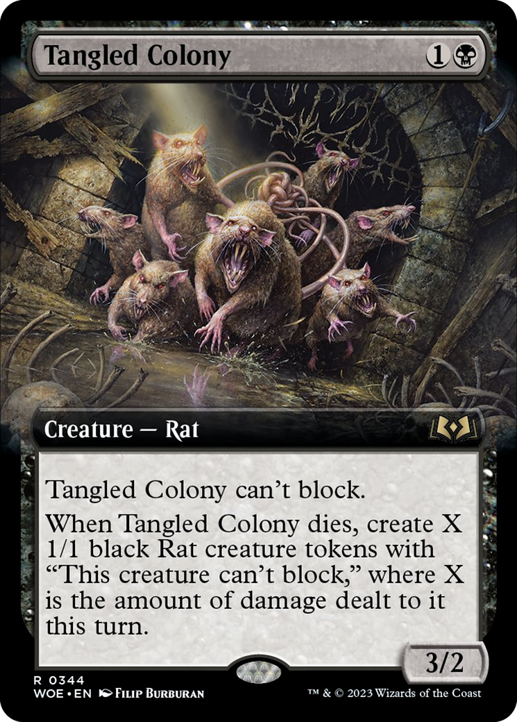 Tangled Colony (Extended Art) [Wilds of Eldraine] | Yard's Games Ltd