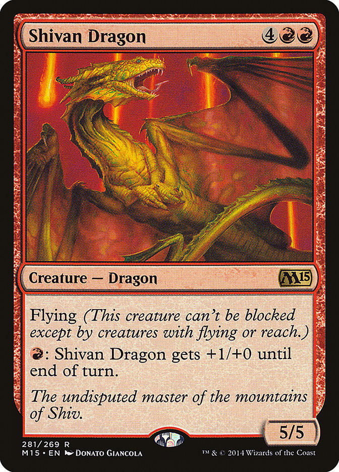 Shivan Dragon [Magic 2015] | Yard's Games Ltd