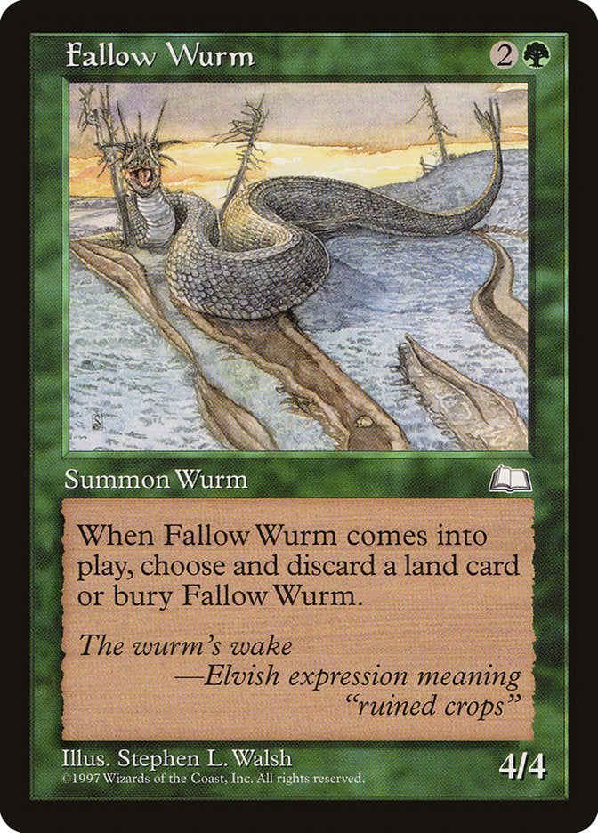 Fallow Wurm [Weatherlight] | Yard's Games Ltd