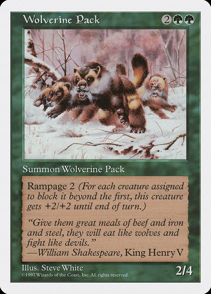 Wolverine Pack [Fifth Edition] | Yard's Games Ltd
