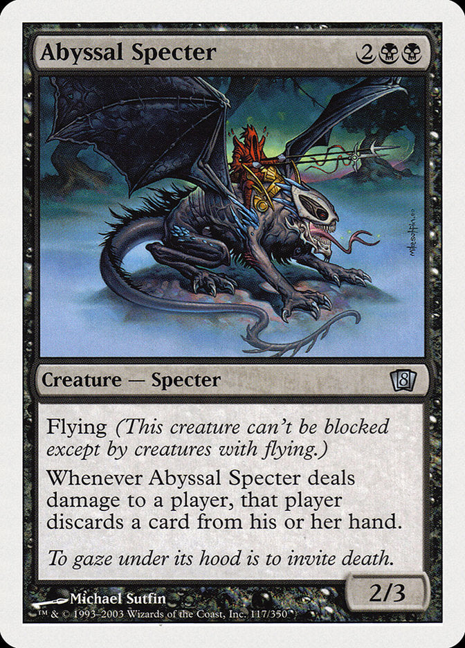 Abyssal Specter [Eighth Edition] | Yard's Games Ltd
