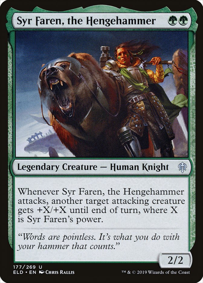 Syr Faren, the Hengehammer [Throne of Eldraine] | Yard's Games Ltd