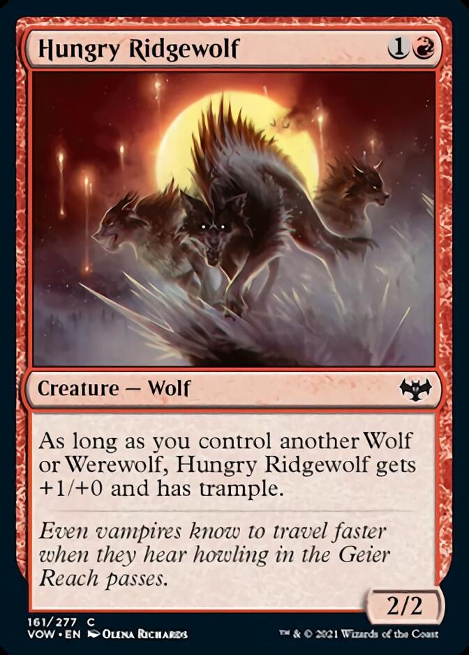 Hungry Ridgewolf [Innistrad: Crimson Vow] | Yard's Games Ltd