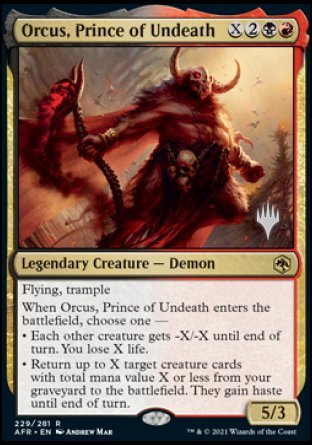 Orcus, Prince of Undeath (Promo Pack) [Dungeons & Dragons: Adventures in the Forgotten Realms Promos] | Yard's Games Ltd