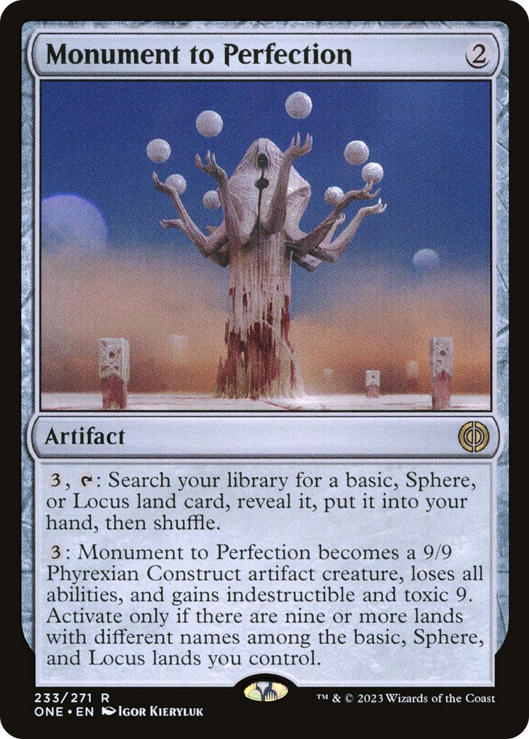 Monument to Perfection [Phyrexia: All Will Be One] | Yard's Games Ltd