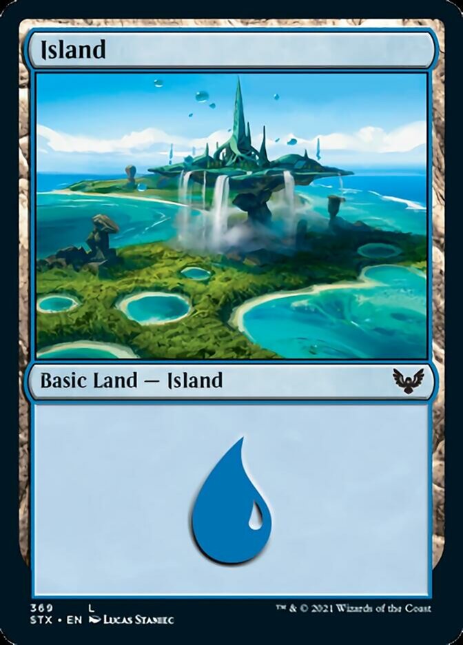 Island (369) [Strixhaven: School of Mages] | Yard's Games Ltd