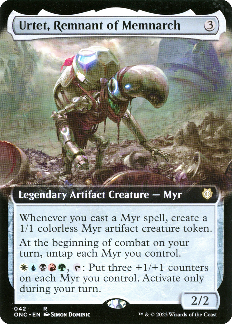 Urtet, Remnant of Memnarch (Extended Art) [Phyrexia: All Will Be One Commander] | Yard's Games Ltd