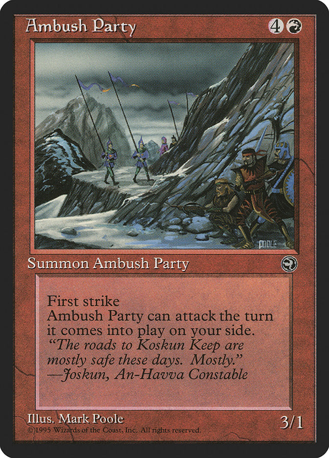 Ambush Party (Joskun Flavor Text) [Homelands] | Yard's Games Ltd