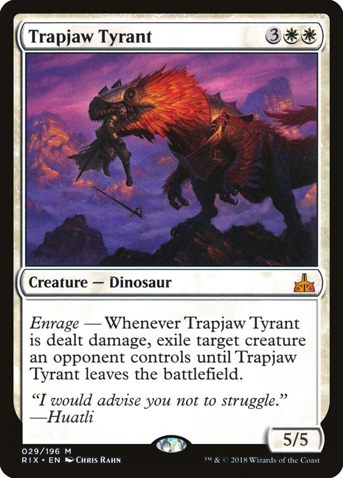 Trapjaw Tyrant [Rivals of Ixalan] | Yard's Games Ltd