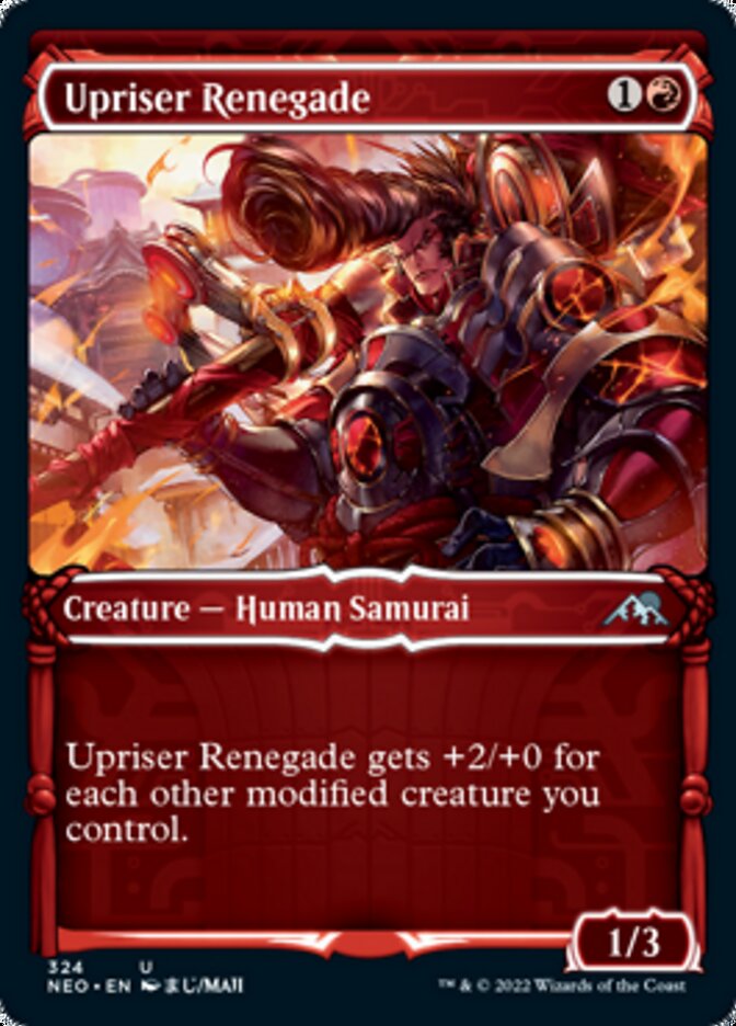 Upriser Renegade (Showcase Samurai) [Kamigawa: Neon Dynasty] | Yard's Games Ltd