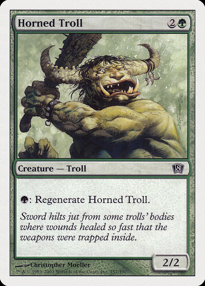 Horned Troll [Eighth Edition] | Yard's Games Ltd