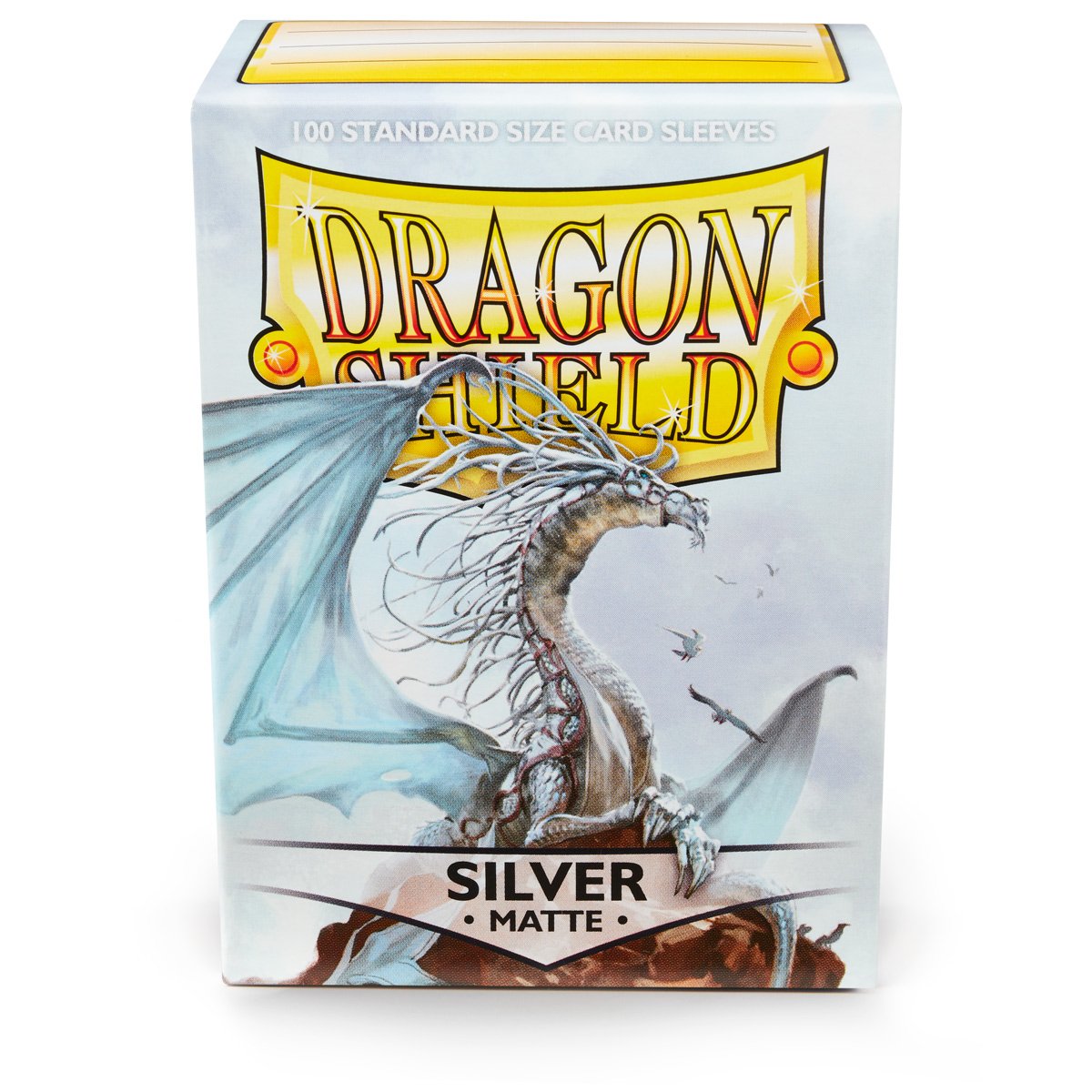 Dragon Shield Standard Matte Silver ‘Caelum’ – (100ct) | Yard's Games Ltd