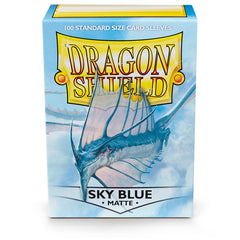 Dragon Shield Standard Matte Sky Blue ‘Strata’ – (100ct) | Yard's Games Ltd