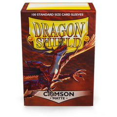 Dragon Shield Standard Matte Crimson ‘Logi’ – (100ct) | Yard's Games Ltd
