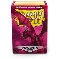 Dragon Shield Standard Matte Magenta ‘Fuchsin’ – (100ct) | Yard's Games Ltd