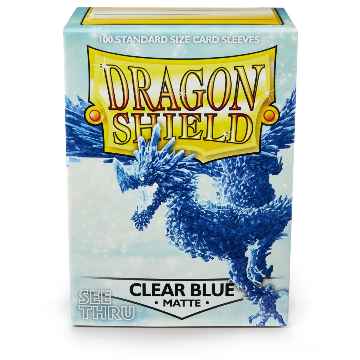 Dragon Shield Standard Matte Clear Blue ‘Celeste’ – (100ct) | Yard's Games Ltd