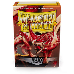 Dragon Shield Standard Matte Ruby ‘Rubis’ – (100ct) | Yard's Games Ltd