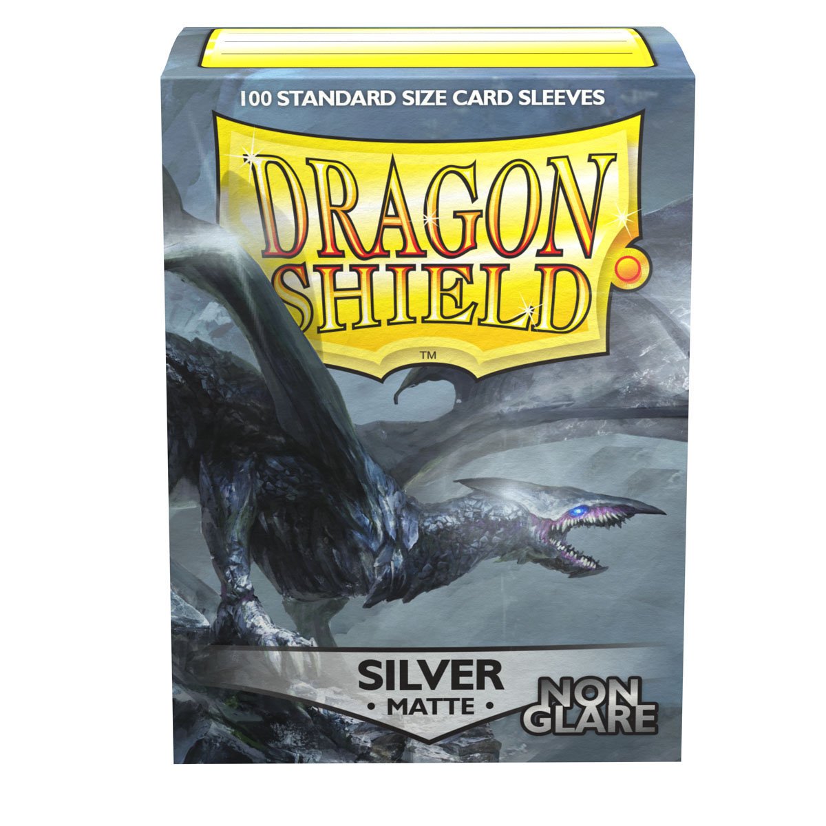 Dragon Shield Standard Matte Non-Glare Silver ‘Argentia’ – (100ct) | Yard's Games Ltd