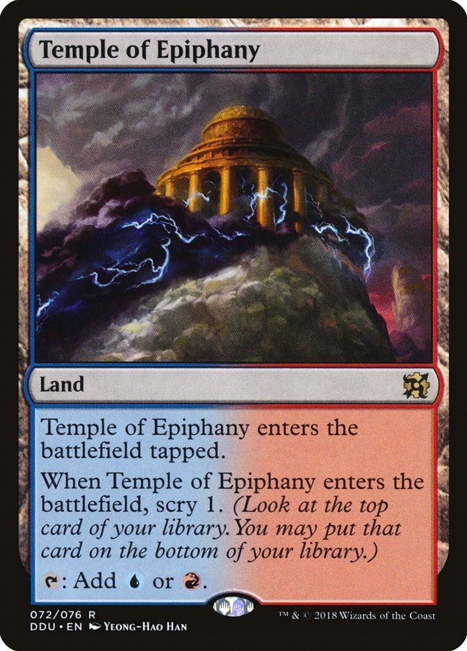 Temple of Epiphany [Duel Decks: Elves vs. Inventors] | Yard's Games Ltd