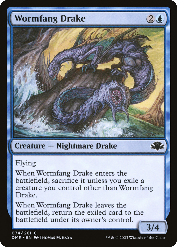 Wormfang Drake [Dominaria Remastered] | Yard's Games Ltd