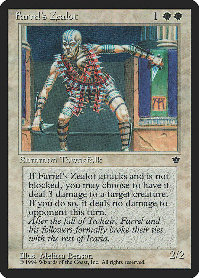 Farrel's Zealot (Melissa A. Benson) [Fallen Empires] | Yard's Games Ltd