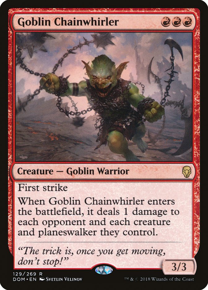 Goblin Chainwhirler [Dominaria] | Yard's Games Ltd
