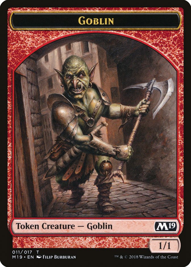 Goblin Token [Core Set 2019 Tokens] | Yard's Games Ltd