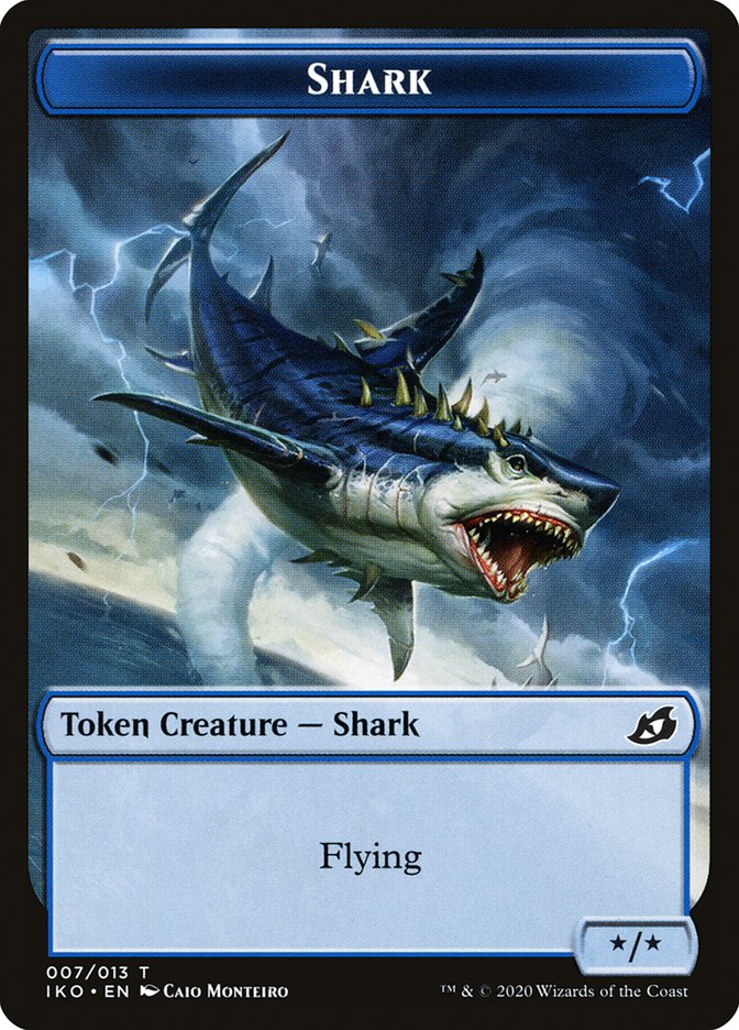 Shark Token [Ikoria: Lair of Behemoths Tokens] | Yard's Games Ltd