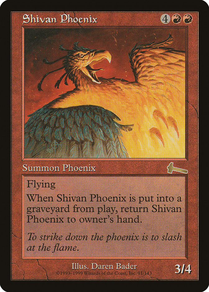 Shivan Phoenix [Urza's Legacy] | Yard's Games Ltd