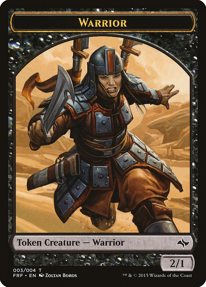 Warrior Token [Fate Reforged Tokens] | Yard's Games Ltd