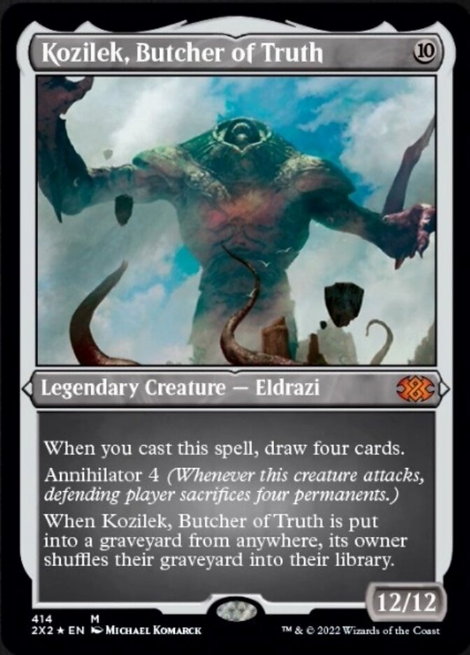 Kozilek, Butcher of Truth (Foil Etched) [Double Masters 2022] | Yard's Games Ltd