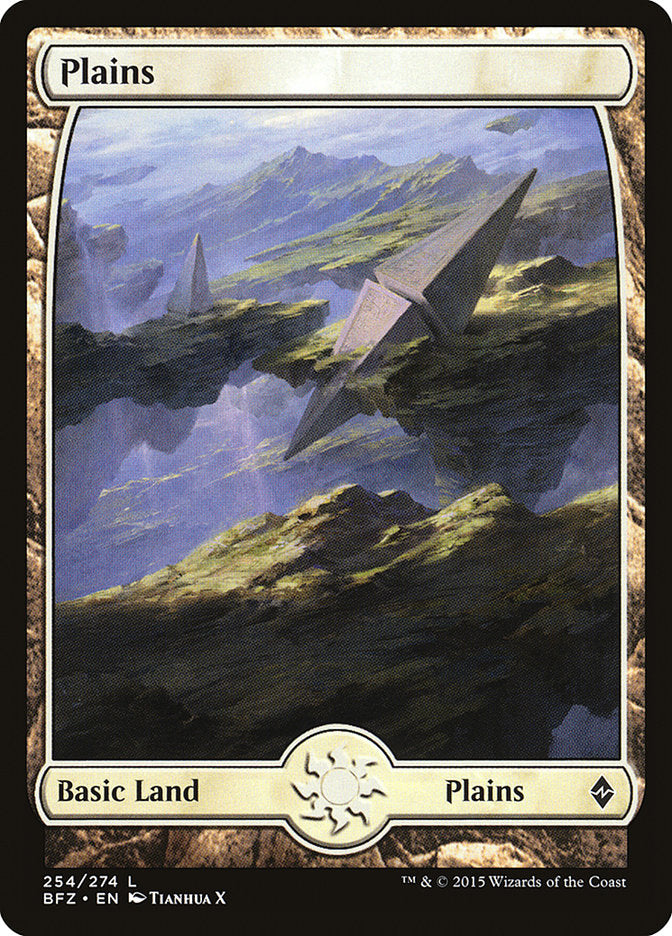 Plains (254) (Full Art) [Battle for Zendikar] | Yard's Games Ltd