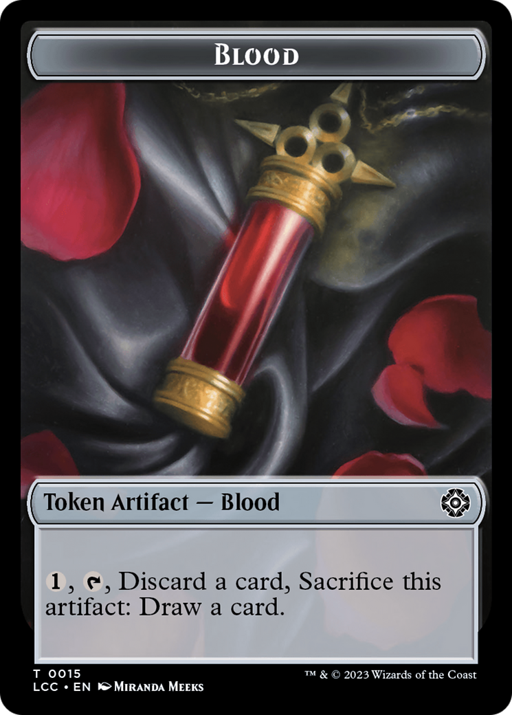 Blood // Vampire (0004) Double-Sided Token [The Lost Caverns of Ixalan Commander Tokens] | Yard's Games Ltd