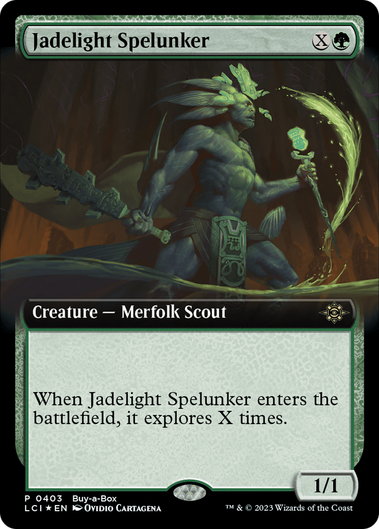 Jadelight Spelunker (Extended Art) (Buy-A-Box) [The Lost Caverns of Ixalan Promos] | Yard's Games Ltd