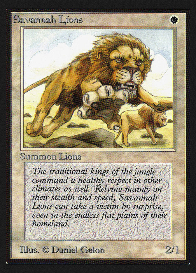 Savannah Lions [International Collectors' Edition] | Yard's Games Ltd