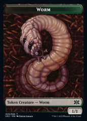 Worm // Vampire Double-Sided Token [Double Masters 2022 Tokens] | Yard's Games Ltd