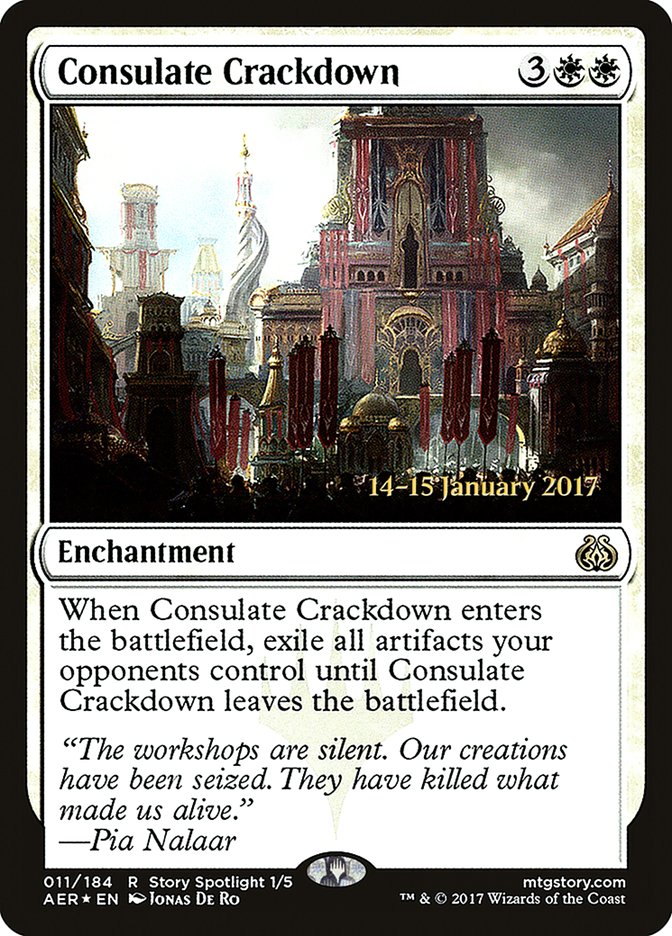 Consulate Crackdown [Aether Revolt Prerelease Promos] | Yard's Games Ltd