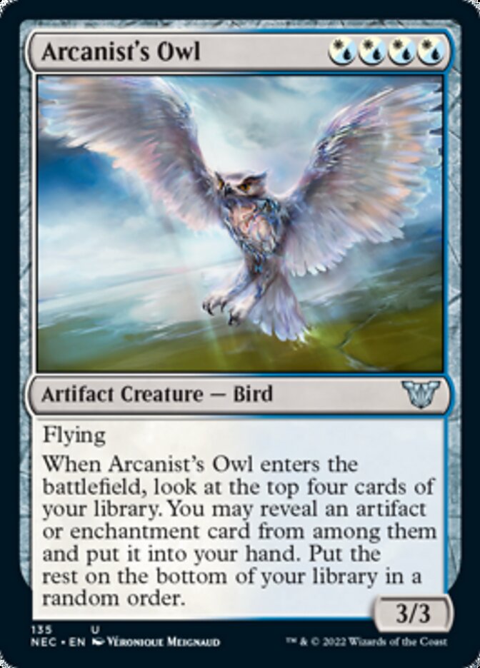 Arcanist's Owl [Kamigawa: Neon Dynasty Commander] | Yard's Games Ltd