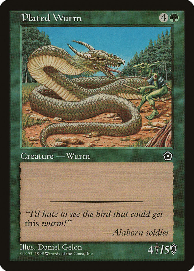 Plated Wurm [Portal Second Age] | Yard's Games Ltd