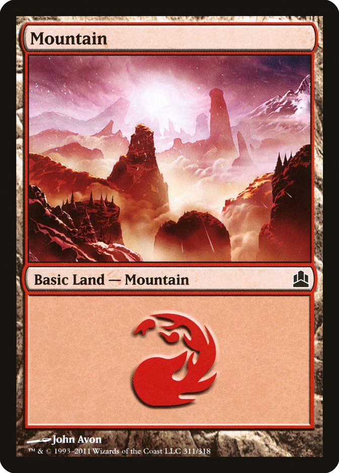 Mountain (311) [Commander 2011] | Yard's Games Ltd