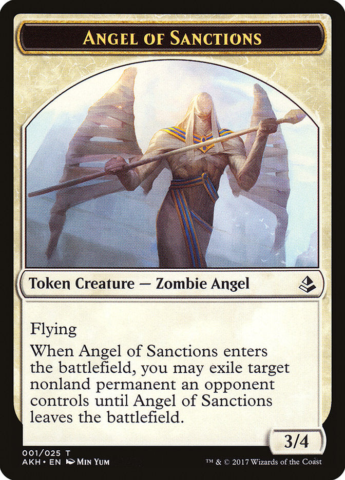 Angel of Sanctions Token [Amonkhet Tokens] | Yard's Games Ltd