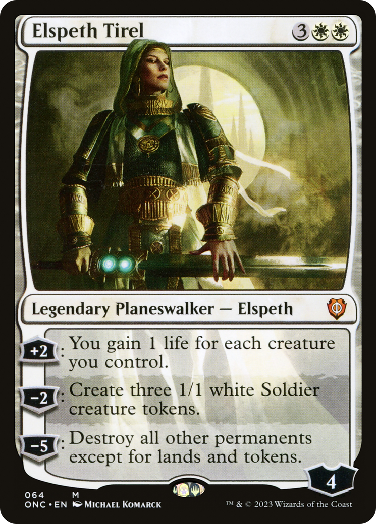 Elspeth Tirel [Phyrexia: All Will Be One Commander] | Yard's Games Ltd