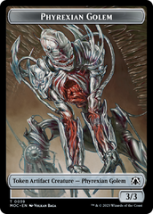 Phyrexian Golem // Phyrexian Horror Double-Sided Token [March of the Machine Commander Tokens] | Yard's Games Ltd